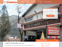 Tablet Screenshot of hotelambusha.com